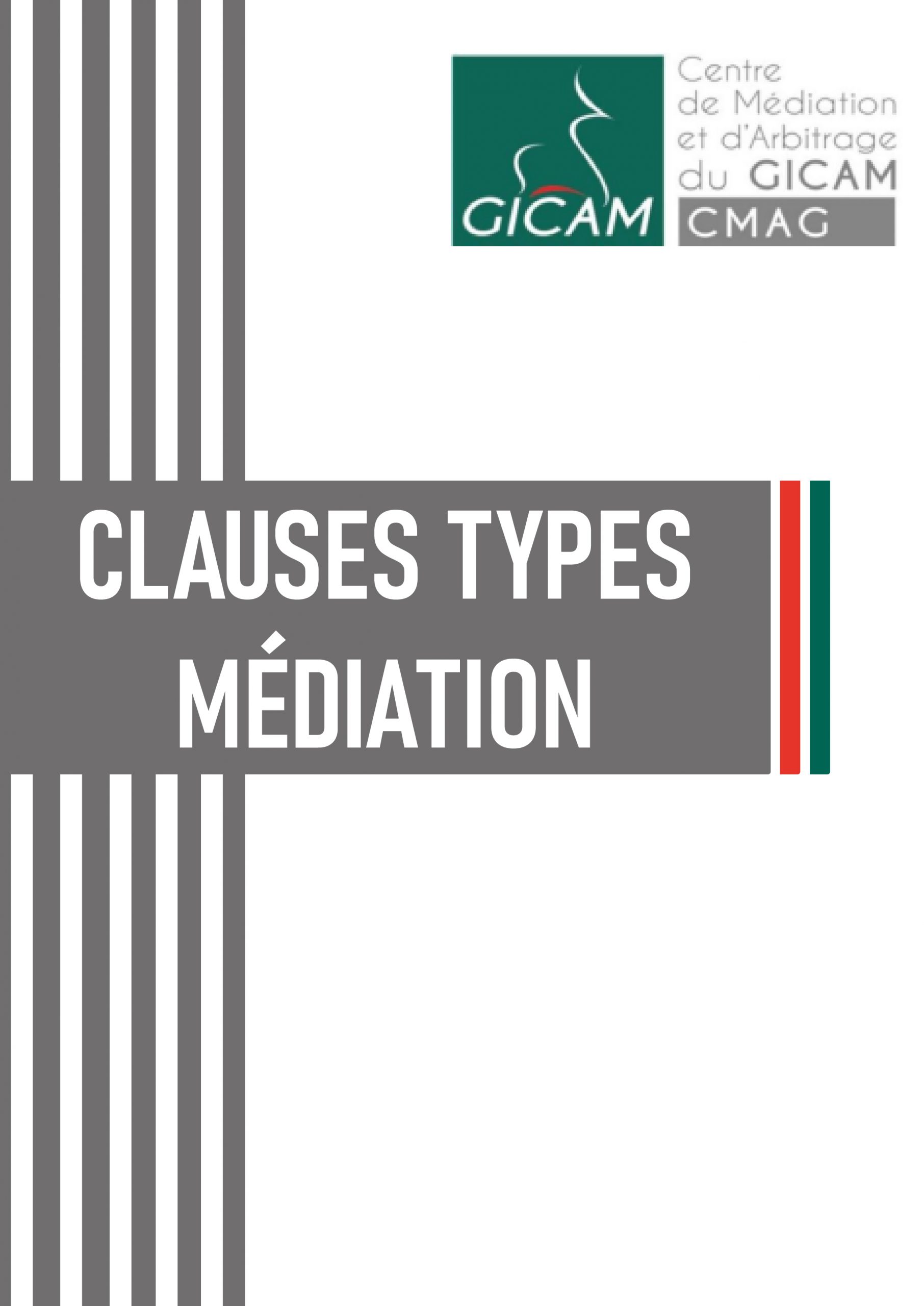 Clauses types médiation