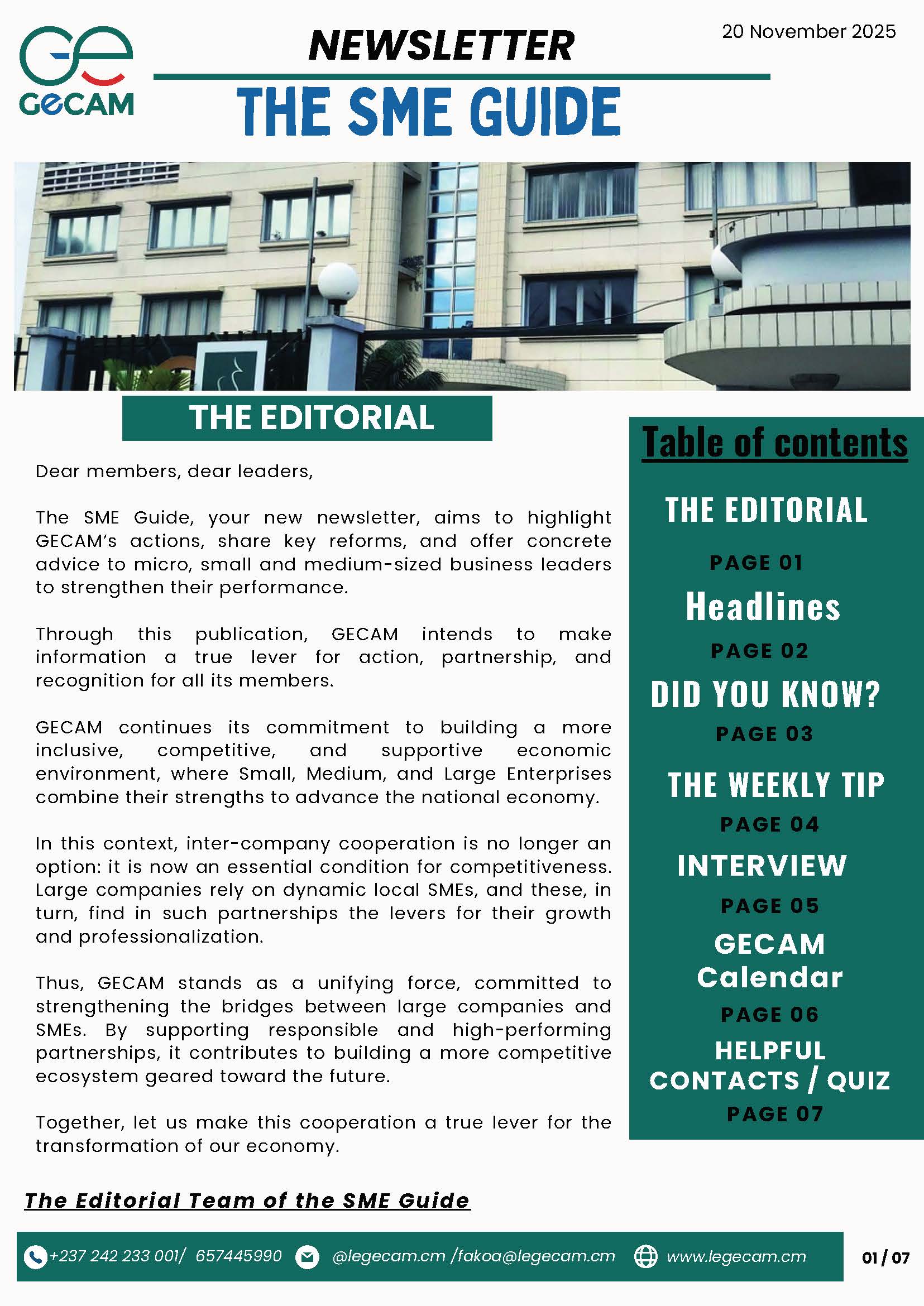 NEWSLETTER The SME Guide